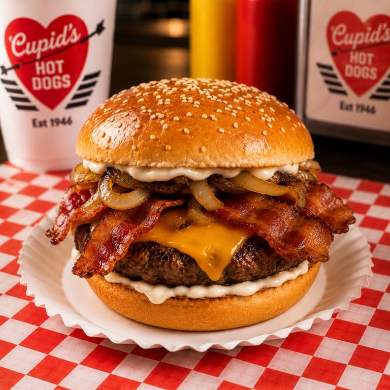 Indulge in Our Bacon Burger